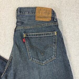 Levis 559 Relaxed Straight Jeans Mens 36x32 Blue Vintage Dark Wash Denim Cotton